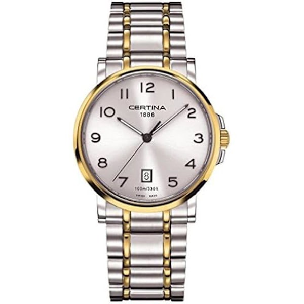 Ur - CERTINA - DS Caimano - Quartz Analog - Rustfrit Stål - Vandmodstand 10 Atm Silver guld