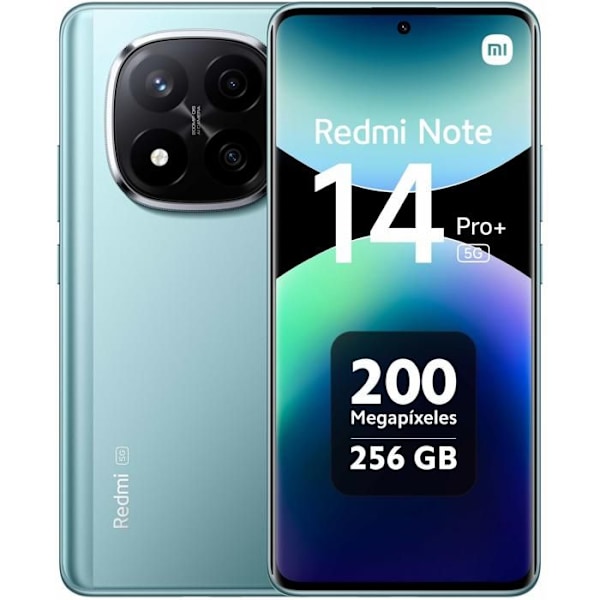 Xiaomi Redmi Note 14 Pro+ 5G-smartphone med 8GO RAM 256GO ROM Blå