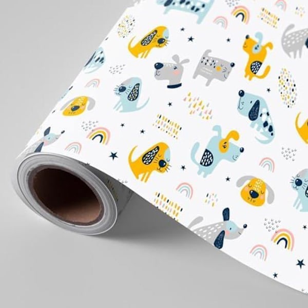 Presentpapper - PRYSE - Rulle 62 cm - 95 m - Flerfärgad - För barn Flerfärgad