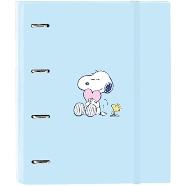Kansio - SAFTA - SNOOPY LOVE - 4 rengasta 35 cm - 100 A4 arkkia - Kova kansi