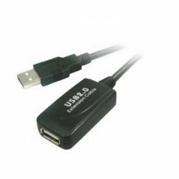 USB 2.0 FORLÆNGERKABEL + FORSTÆRKER M/H 5 M.