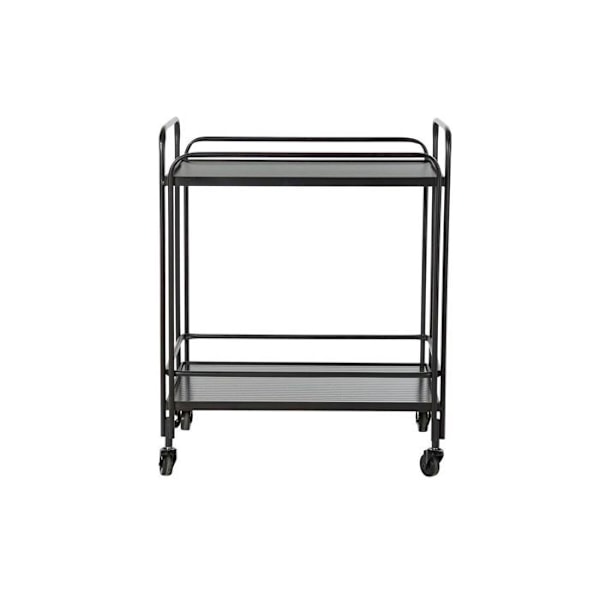Serveringsvogn af metal og glas DKD Home Decor svart