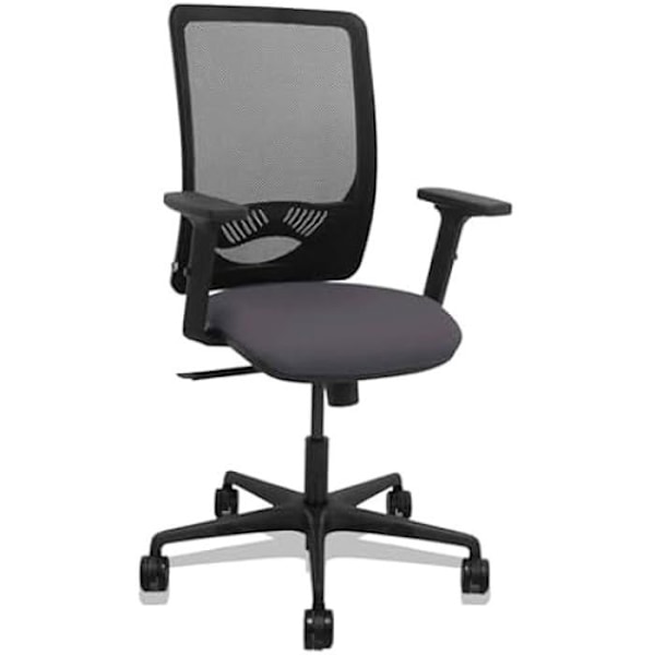 Zulema - Ergonomisk kontorstol med synkront mekanisme, 2D armlæn - Ryg i sort åndbar mesh og Svart