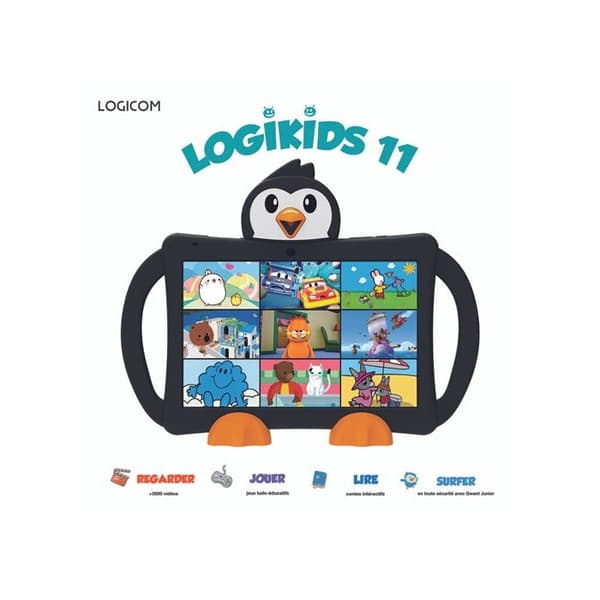 LOGICOM Touch Tablet Logikids 10,1" Til Børn Fra 3 til 8 År 32 Go Sort
