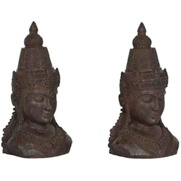 Kirjatelineet - HOME ESPRIT - Monivärinen - Hartsi - 15 x 11 x 28 cm - Itämainen muotoilu Flerfärgad
