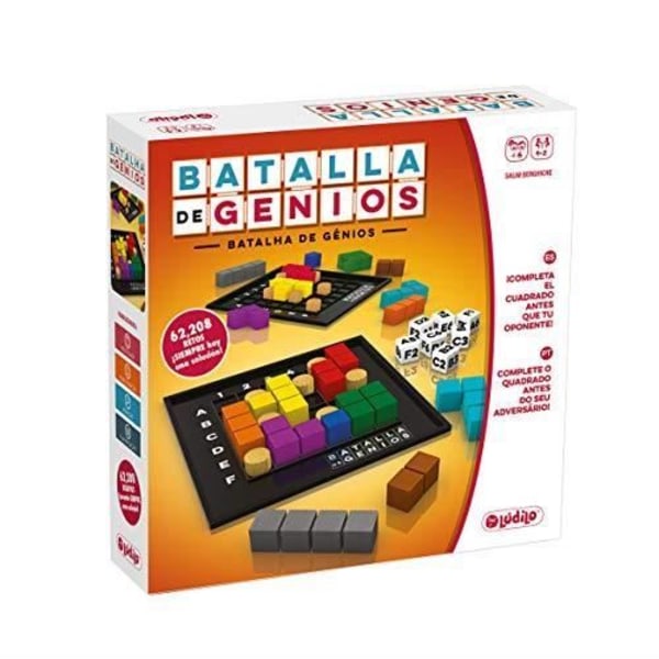 Bordspil - LUDILO - Battle of Genios 3D - Træpuslespil - Uddannelsesmæssigt - For børn sort