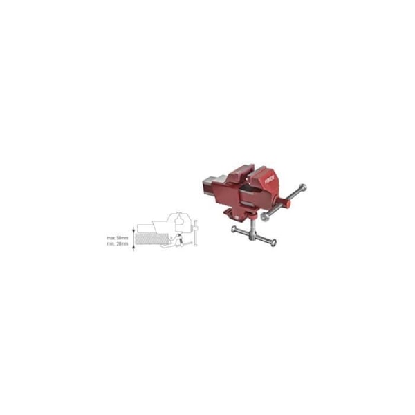 Mobil bänkvice - Piher - 55007 - Gjutjärn - 6,5 x 4,5 x 10 cm - Utbytbara käftar