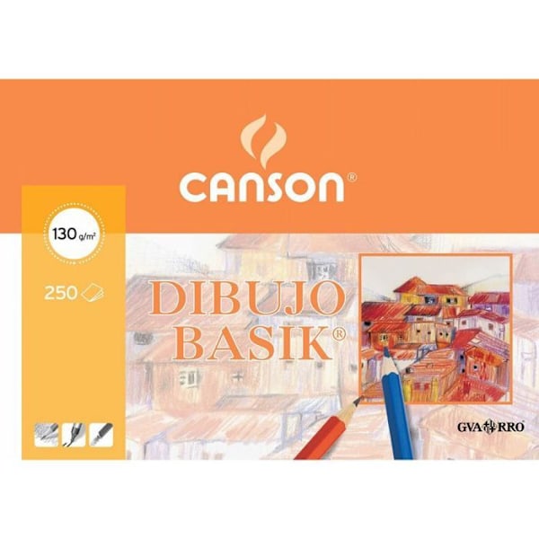 Papperspaket - anteckningsbok - Guarro canson anteckningsbok - 402766 - Canson Basic Pack med 250 ark 130 g A3