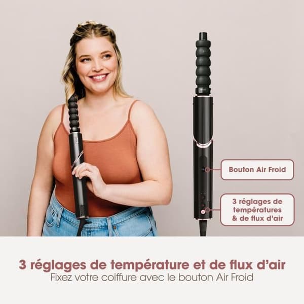 Hårtørrer og styler 2-i-1 SHARK FlexStyle HD446EU - 5 tilbehør inkluderet - 1650W - Sort