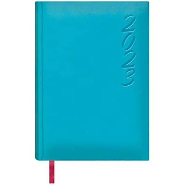 Agenda - DOHE - 12003 - 1 dag pr. side - 15 x 21 cm - Syntetisk læder - Turkisblå Turkos