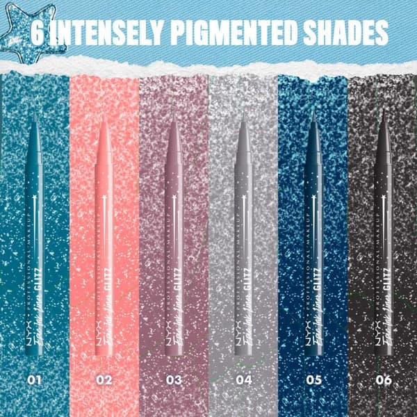 NYX Professional Makeup Epic Ink Eyeliner Glitz KIMALLAOMATTI KIMALLEOMPELU