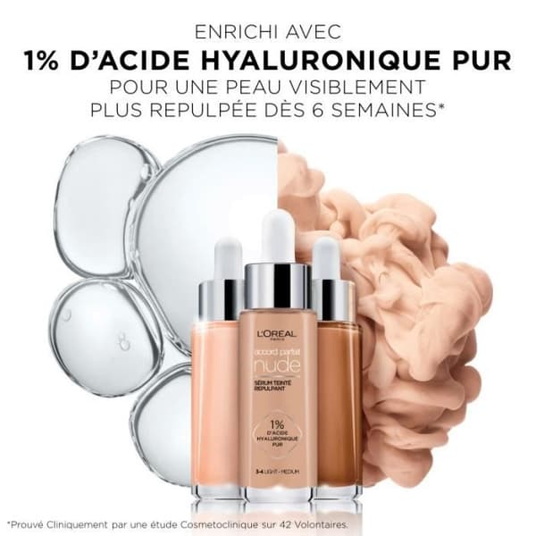 Foundation - L'Oréal Paris - Accord Perfect Tinted Plumping Serum 5-6 Medium Tan 5-6 MELLEM TAN