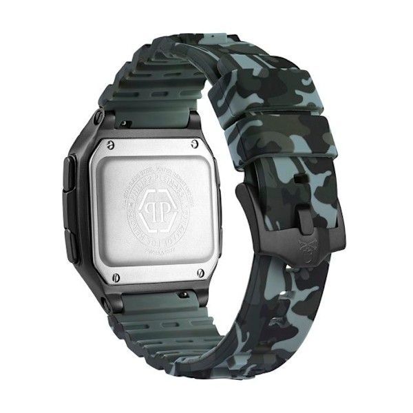 Philipp Plein Klocka - Unisex - PWHAA1822 - Flerfärgad silikon - 44 mm - Svart Flerfärgad