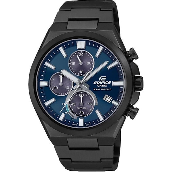 Casio Ur - Herre - EFS-S630DC-2AVUEF - Sort rustfrit stål - 42 mm - 10 bar Svart