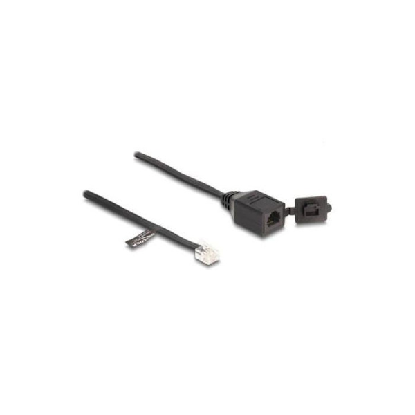 Telefonkabel - DeLOCK - 88009 - 0,2 m - Sort