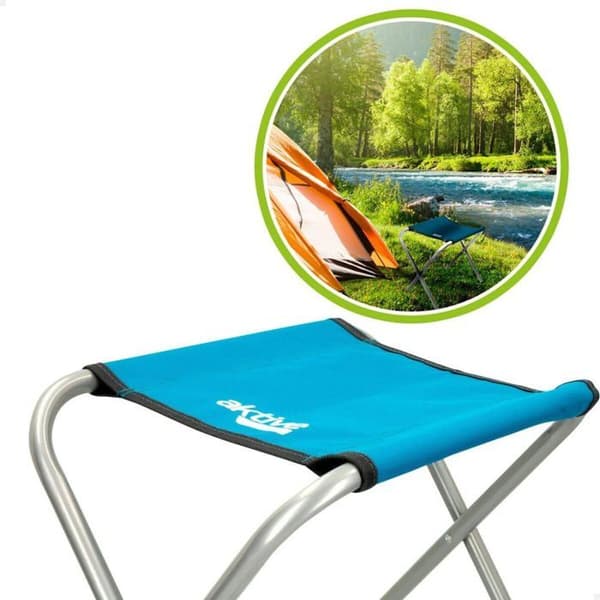 Kamp stol - AKTIVE - Blå - Stål - 4 stk - 30x37x40 cm - Campingmøbler