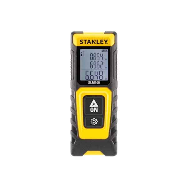 Medidor laser 30m - STANLEY - SLM100 - Afstandsmåling - Nøjagtighed 1 mm - Rækkevidde 30 m