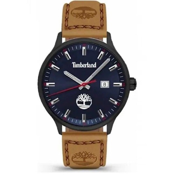 Ur - Timberland - TDWGB2102202 - Læder - Sort - Vandresistens 5 ATM sort, blå, brun