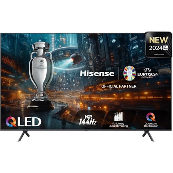 Hisense 85E7NQ Pro QLED TV 215 cm 4K UHD - Sort - Smart TV - Buet skærm - HDR-kompatibel Sort