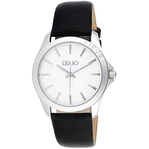 Herrklocka - LIU·JO - RIVA TLJ808 - Kvarts - Läder - Analog Svart, Silver, Vit