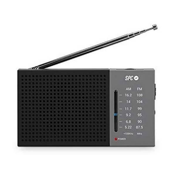 Transistoriradio - SPC - Jetty Lite 4584N - AM/FM - Harmaa - Kannettava Grå