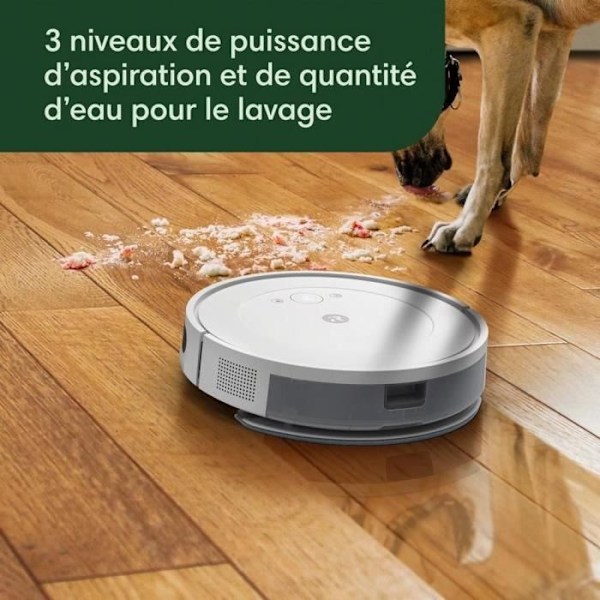 Robotstøvsuger - IROBOT Y011240 Essential Roomba Combo - 400 ml - Hvid hvid