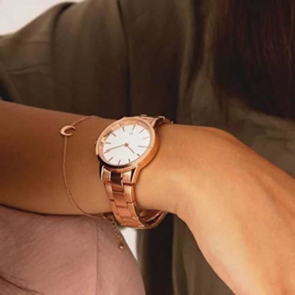 Klocka - MILLNER - Chelsea S - 32mm - Kvarts - Stål - Vattentät 3 ATM Rosa, Vit