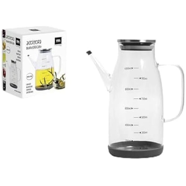 Oliera - LA MEDITERRÁNEA - 1 L - Silikone - Rustfrit stål - 12 enheder