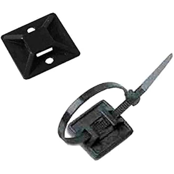 Ankkurointialusta - LAPAFIL - 100 kpl:n pakkaus - Musta väri - Muovi - 3,6 mm Svart