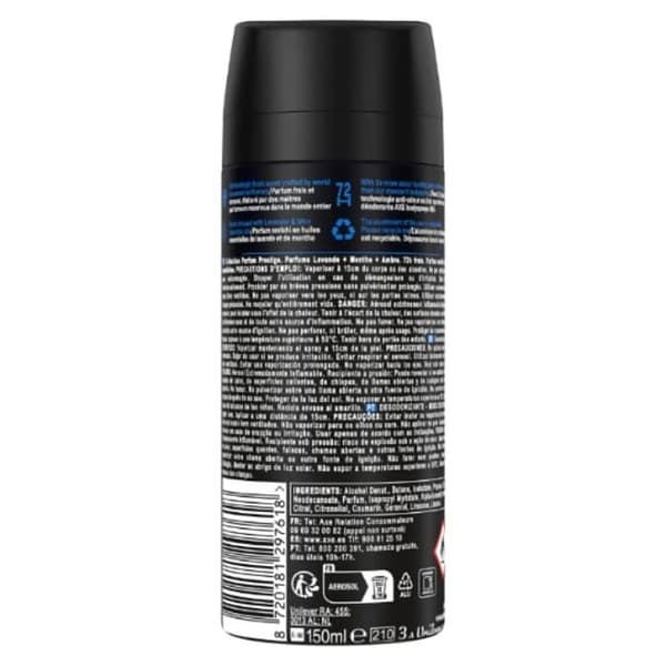 Deodorant - AXE - Blå Lavendel - Antiperspirant - 150mL - Prestige Duft