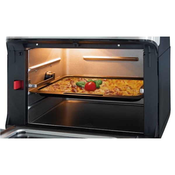 Frituregryde med varm luft uden olie Kapacitet i varmluftsovn 11 liter Proficook FR 1200 H 1500W Sort/ sølv 12003 Svart silver