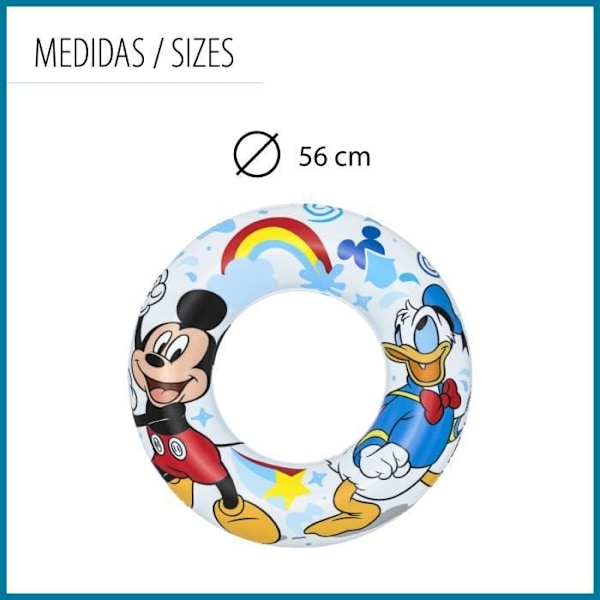 Uimapallo - BESTWAY - Mickey Mouse - Lapsi - 48 cm Flerfarvet