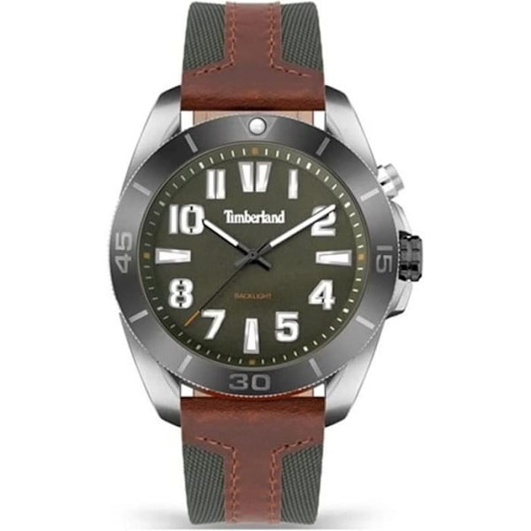 Klocka - TIMBERLAND - Warrick TDWGP2201602 - Herr - Quartz - Läder - Grön Två toner