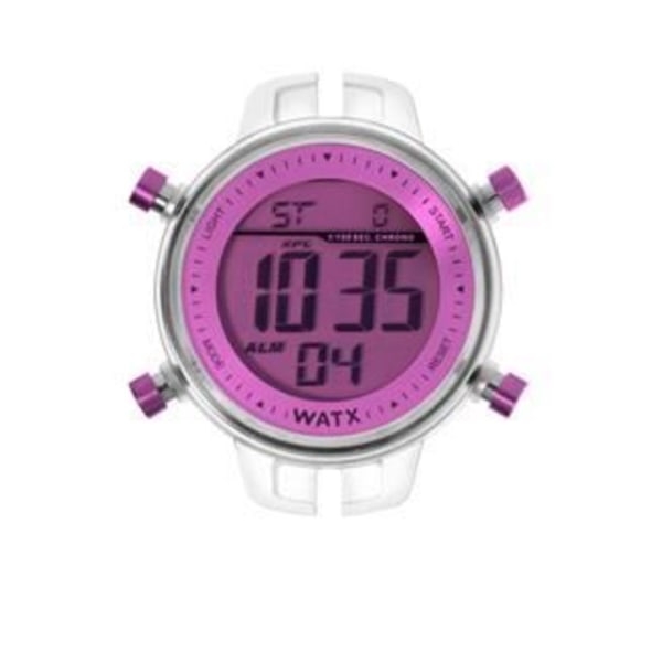 Kello - WATX - RWA1003 - Kvartsi - Digitaalinen - Purppura nahka - Unisex Lila