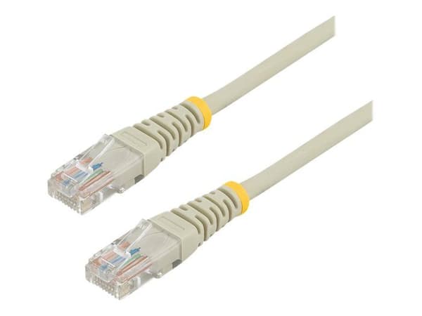 STARTECH Hookless Cat5e UTP-verkkokaapeli - 10 m harmaa - Anti-Snag RJ45 Ethernet-johto - Patch-kaapeli