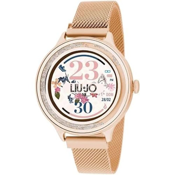 Smartwatch til kvinder - Liu Jo - SWLJ050 - Forgyldt rustfrit stål - IPS-skærm 1,4" - Vandtæt IP68