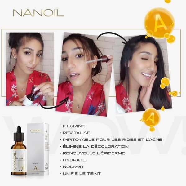Ansigtserum - Nanoil - Retinol - Anti-aging - Glat - 50ml