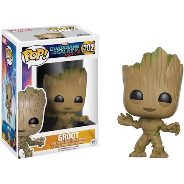 Figuriini - Funko Pop! - Groot 202 - Beige - Galaksin Vartijat - Virallinen lisenssi