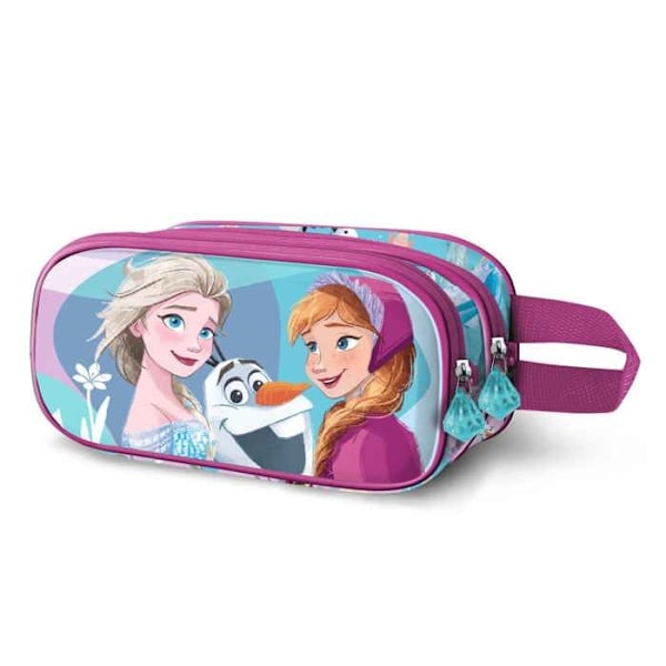Trousse Dubbel 3D - Disney Frost 2 (Frozen) Familj - Blå - One Size Blå