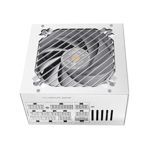 Mars Gaming Mpb1000sim Moduler ATX 3.1 Strømkilde 1000W 80 Plus Gold Hvid