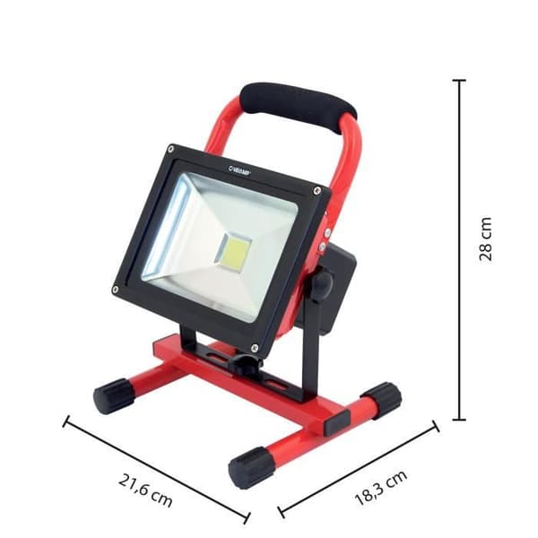 CYCLOP: arbejdslampe LED COB 20W, genopladelig