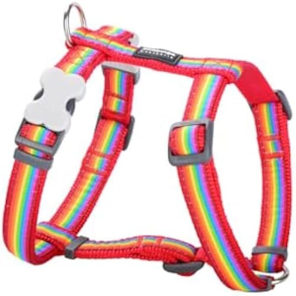 Koiran valjaat - PUNAINEN DINGO - Rainbow Style - 45-66 cm - 36-59 cm - Monivärinen mångfärgad