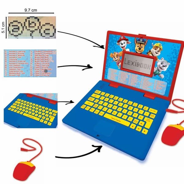 Barn computer - Lexibook - Modell Lexibook - Bilingv - 124 aktiviteter - Ergonomisk