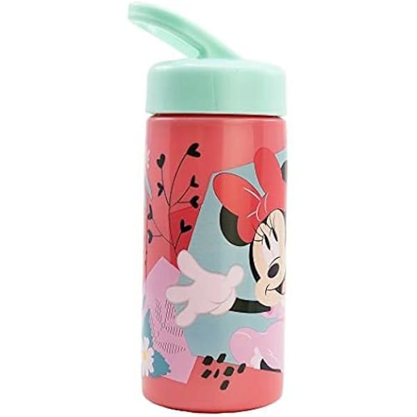Pullo - STOR - Leikkikenttä - 410 ml - Minnie Mouse - Uudelleenkäytettävä ja BPA-vapaa Mimmi pigg