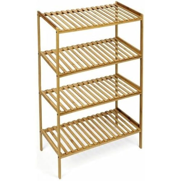 Hylde - CONFORTIME - Brun - 4 hylder - 70 x 35 x 100 cm - 2 enheder mångfärgad