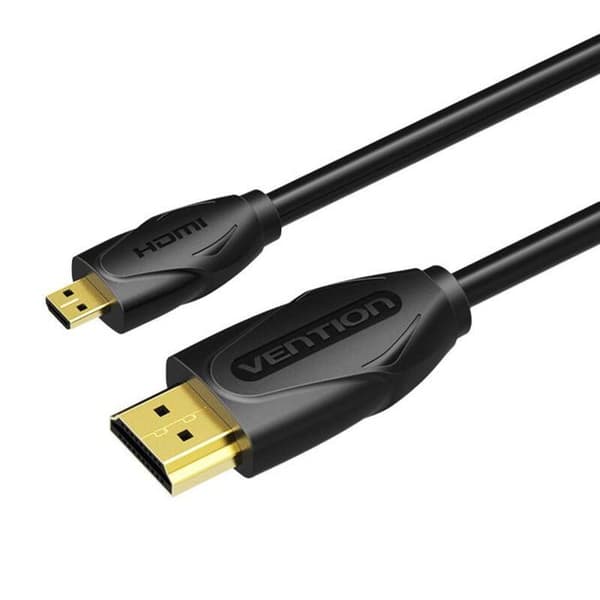 Ventilationskabeltilbehør - VAA-D03-B300 - Micro HDMI til HDMI-kabel, længde 3 m, sort