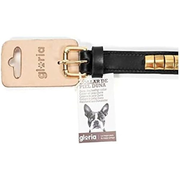 Halsband - GLORIA - Duna - Dubbat läder - D-ring - Justerbart spänne