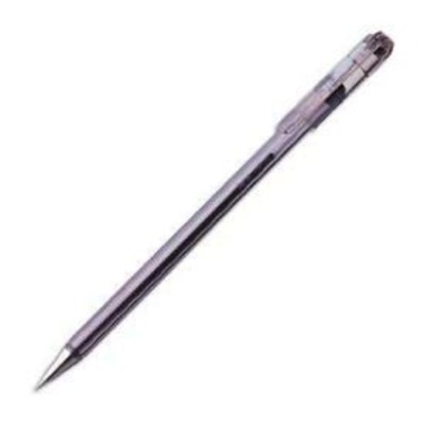 Kuglepen - PENTEL - Superb BK77 - fin spids - gennemsigtig sort krop sort