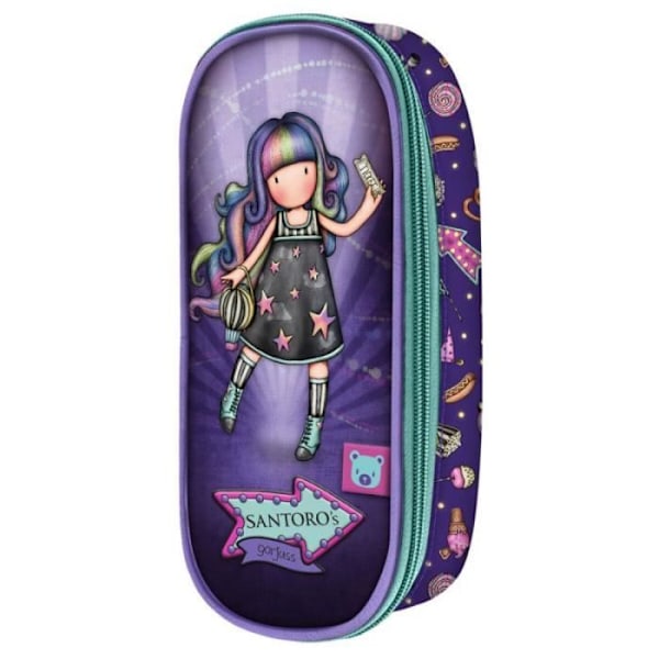 Skolepenalhus - Gorjuss - Up and away - Lilla - Polyester - Lynlås Lila