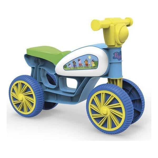 Motorcykel utan pedaler - Chicos Peppa Pig - Blå - För barn - 54 x 22,5 x 38 cm Blå, grön och gul